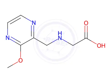Chemical structure of 2-(((3-Methoxypyrazin-2-yl)methyl)amino)acetic acid
