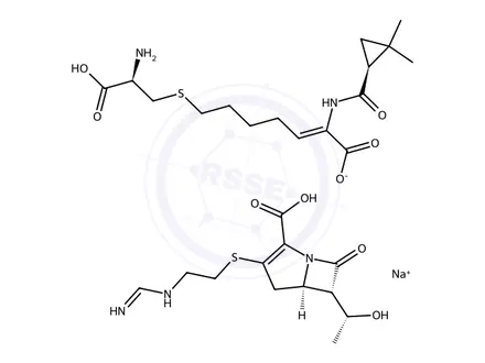 Chemical structure of Imipenem & Cilastatin Sodium