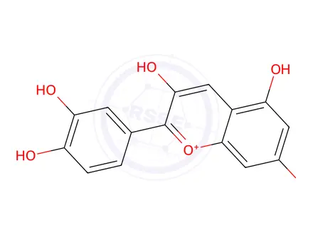 Chemical structure of cyanidin