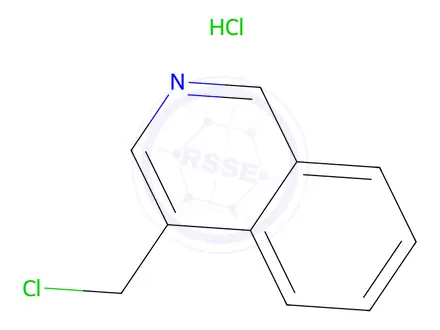 Chemical structure of 4-(chloromethyl)isoquinoline hydrochloride