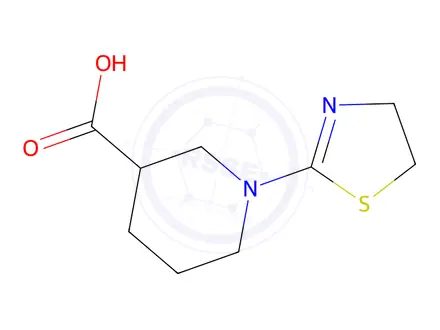Chemical structure of 1-(4,5-Dihydrothiazol-2-yl)piperidine-3-carboxylic Acid