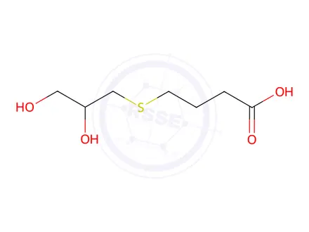 Chemical structure of 4-((2,3-Dihydroxypropyl)thio)butanoic acid