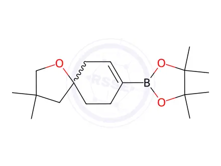 Chemical structure of 1-Oxaspiro[4.5]dec-7-ene, 3,3-dimethyl-8-(4,4,5,5-tetramethyl-1,3,2-dioxaborolan-2-yl)-