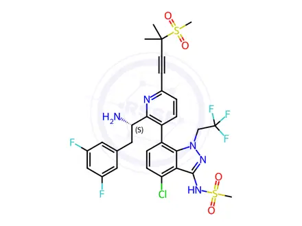 Chemical structure of Lenacapavir Impurity 49