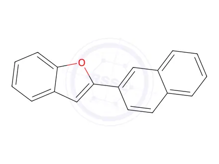 Chemical structure of 2-(Naphthalen-2-yl)benzofuran