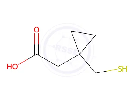 Chemical structure of 1-(sulfanylmethyl)cyclopropaneacetic acid