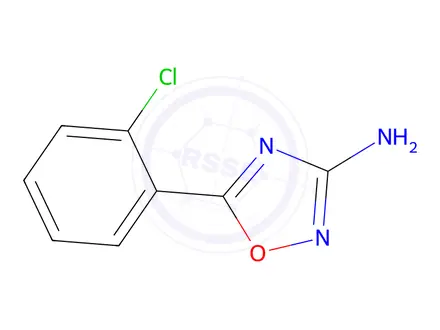 Chemical structure of 5-(2-chlorophenyl)-1,2,4-oxadiazol-3-amine
