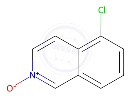 Chemical structure of Isoquinoline, 5-chloro-, 2-oxide