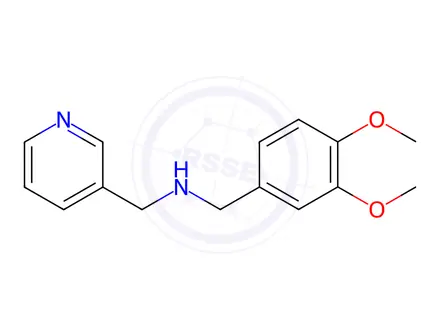 Chemical structure of N-(3,4-dimethoxybenzyl)-1-(pyridin-3-yl)methanamine