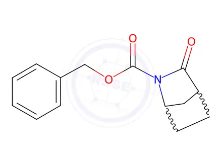 Chemical structure of benzyl 3-oxo-2-azabicyclo[2.2.1]heptane-2-carboxylate
