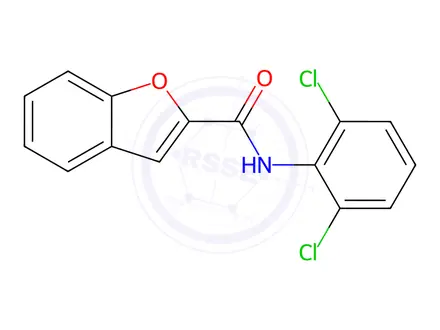 Chemical structure of N-(2,6-dichlorophenyl)benzofuran-2-carboxamide