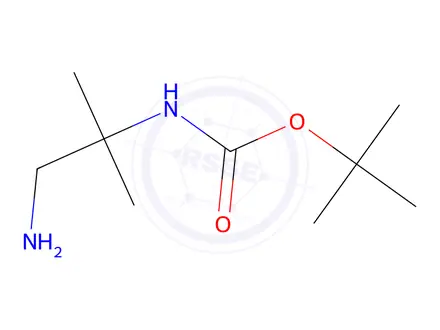 Chemical structure of 2-N-Boc-2-Methylpropane-1,2-diamine Hydrochloride