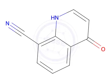 Chemical structure of 4-OXo-1,4-dihydro-quinoline-8-carbonitrile