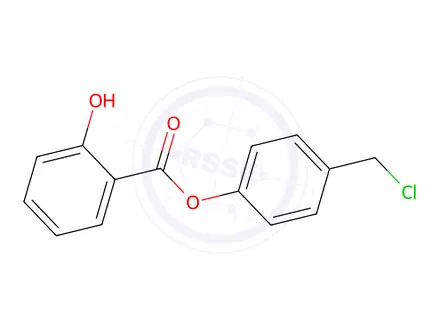 Chemical structure of 2-Hydroxybenzoic Acid 4-(Chloromethyl)phenyl Ester