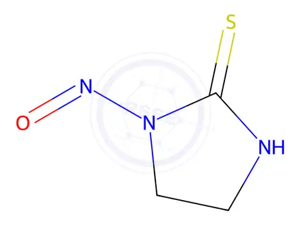 Chemical structure of N-nitrosoethylenethiourea