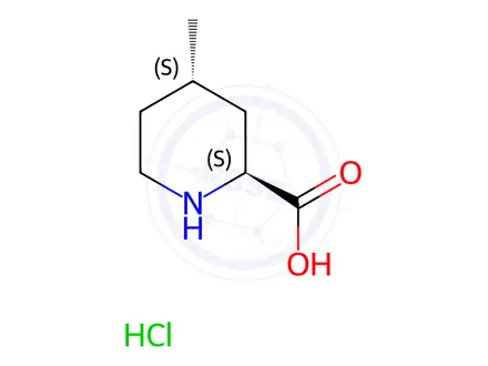 Chemical structure of (2S,4S)-4-Methyl-pipecolinic acid hydrochloride