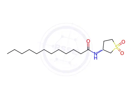 Chemical structure of N-(1,1-Dioxidotetrahydrothiophen-3-yl)dodecanamide