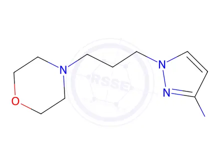 Chemical structure of 1-[3-(morpholin-4-yl)propyl]-1h-pyrazol-3-amine