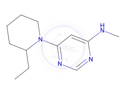 Chemical structure of 6-(2-ethylpiperidin-1-yl)-n-methylpyrimidin-4-amine