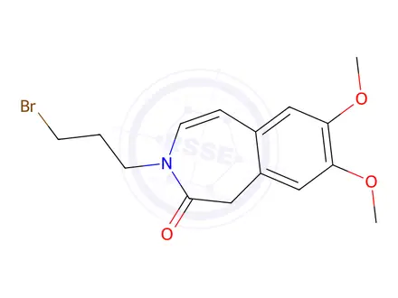Chemical structure of 3-(3-bromopropyl)-7,8-dimethoxy-1H-benzo[d]azepin-2(3H)-one