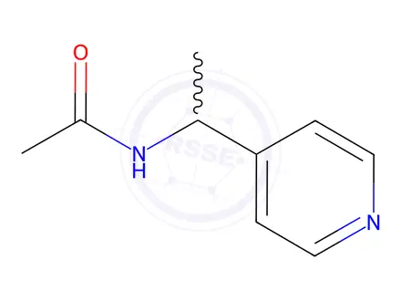Chemical structure of N-(1-(pyridin-4-yl)ethyl)acetamide