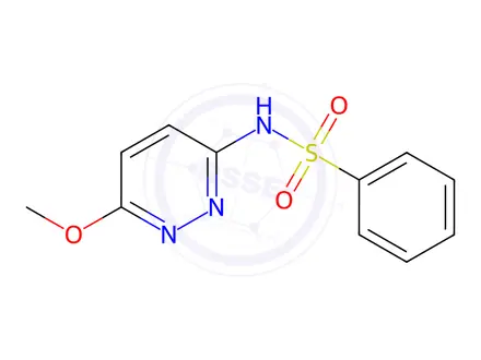 Chemical structure of N-(6-Methoxypyridazin-3-yl)benzenesulfonamide