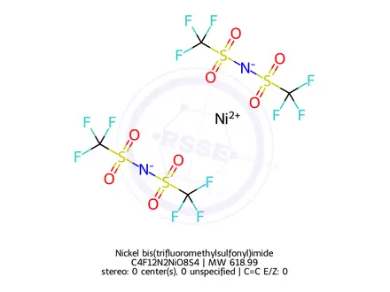 Chemical structure of Nickel bis(trifluoromethylsulfonyl)imide