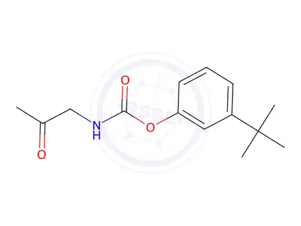 Chemical structure of N-Acetyl-N-methylcarbamic acid 3-(1,1-dimethylethyl)phenyl ester