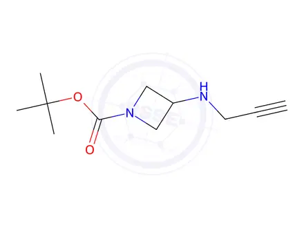 Chemical structure of 1,1-Dimethylethyl 3-(2-propyn-1-ylamino)-1-azetidinecarboxylate