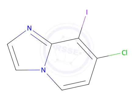 Chemical structure of IMidazo[1,2-a]pyridine, 7-chloro-8-iodo-
