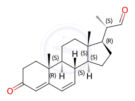 Chemical structure of Progesterone Impurity 128