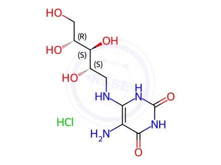 Chemical structure of Uracil Impurity 7 Hydrochloride