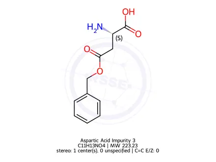 Chemical structure of 4-Benzyl L-Aspartate