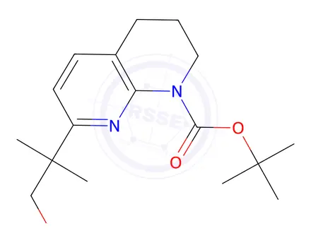 Chemical structure of TERT-BUTYL 7-(1-HYDROXY-2-METHYLPROPAN-2-YL)-3,4-DIHYDRO-1,8-NAPHTHYRIDINE-1(2H)-CARBOXYLATE