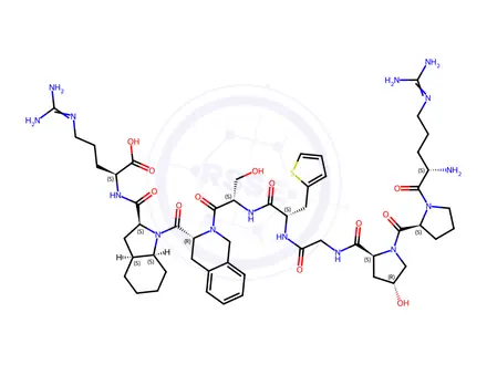 Chemical structure of Des-D-Arg(1)-Icatibant