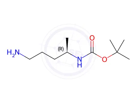 Chemical structure of N4-Boc-(R)-pentane-1,4-diamine