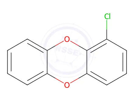 Chemical structure of 1-Chlorodibenzo-p-dioxin