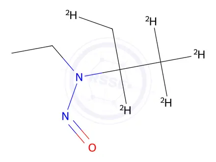 Chemical structure of N-Ethyl-N-nitroso-2-propanamine-d5