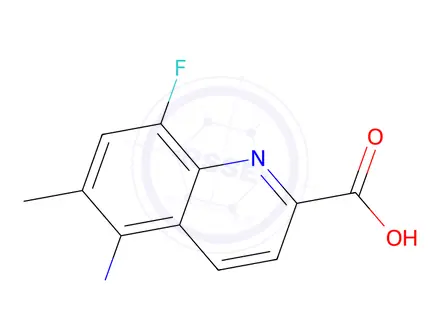 Chemical structure of 5-Amino-8-fluoro-6-methylquinoline-2-carboxylic acid