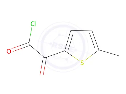 Chemical structure of 2-Thiopheneacetyl chloride, 5-methyl-alpha-oxo-(9CI)