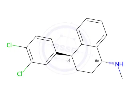 Chemical structure of (1R,4S)-Sertraline