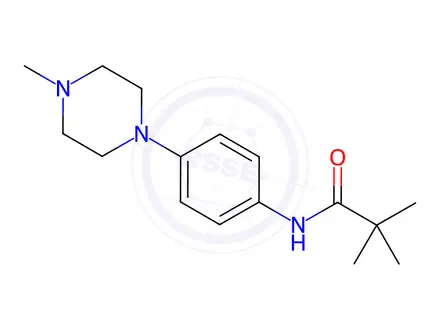 Chemical structure of N-(4-(4-methylpiperazin-1-yl)phenyl)pivalamide