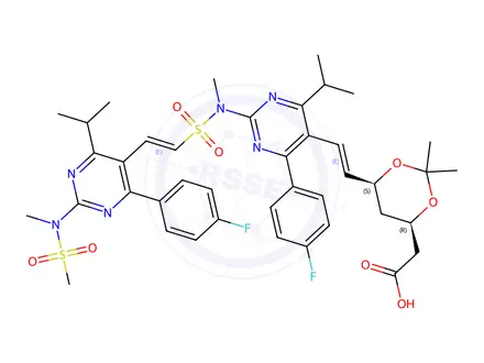 Chemical structure of Rosuvastatin Impurity 161