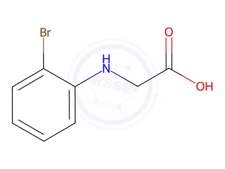 Chemical structure of (2-Bromo-phenylamino)-acetic acid