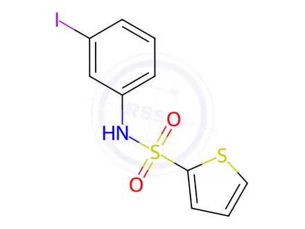 Chemical structure of n-(3-Iodophenyl)thiophene-2-sulfonamide