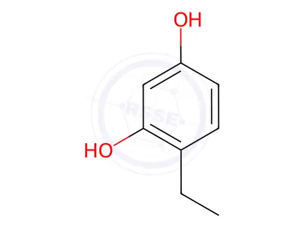 Chemical structure of 4-Ethylresorcinol Solution in Methanol