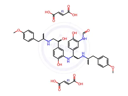 Chemical structure of Formoterol EP Impurity F (Difumarate salt)