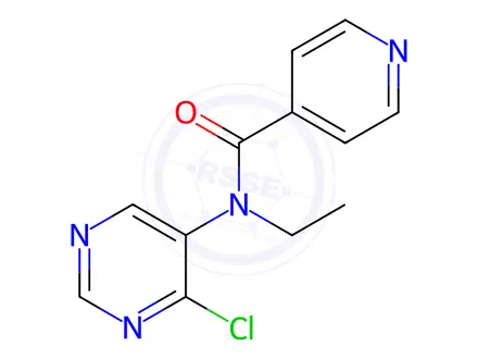 Chemical structure of N-(4-Chloropyrimidin-5-yl)-N-ethylisonicotinamide