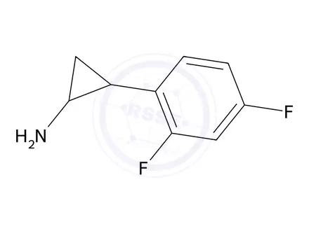 Chemical structure of 2-(2,4-Difluorophenyl)cyclopropan-1-amine