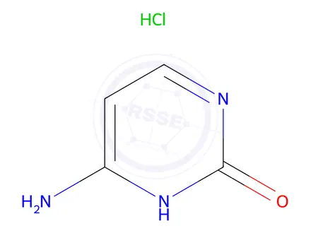 Chemical structure of 6-Aminopyrimidin-2(1H)-one hydrochloride